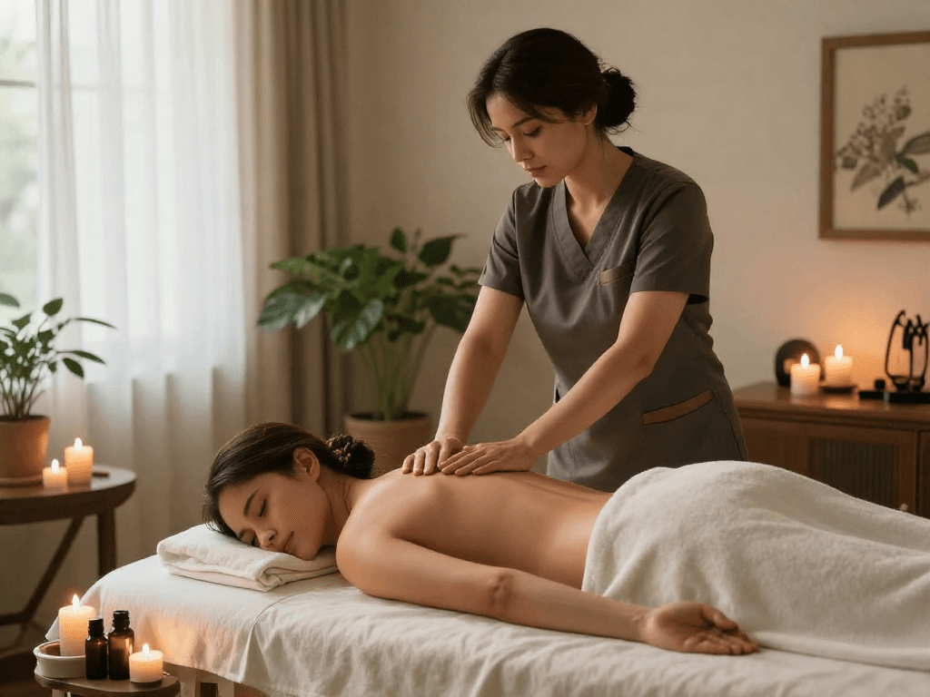 Experience relaxation with 도봉구출장안마 as a professional therapist delivers soothing Swedish massage.
