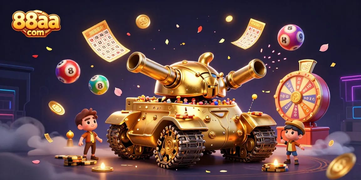 Experience the vibrant world of 88aa com with a bustling casino scene in an imaginative illustration.
