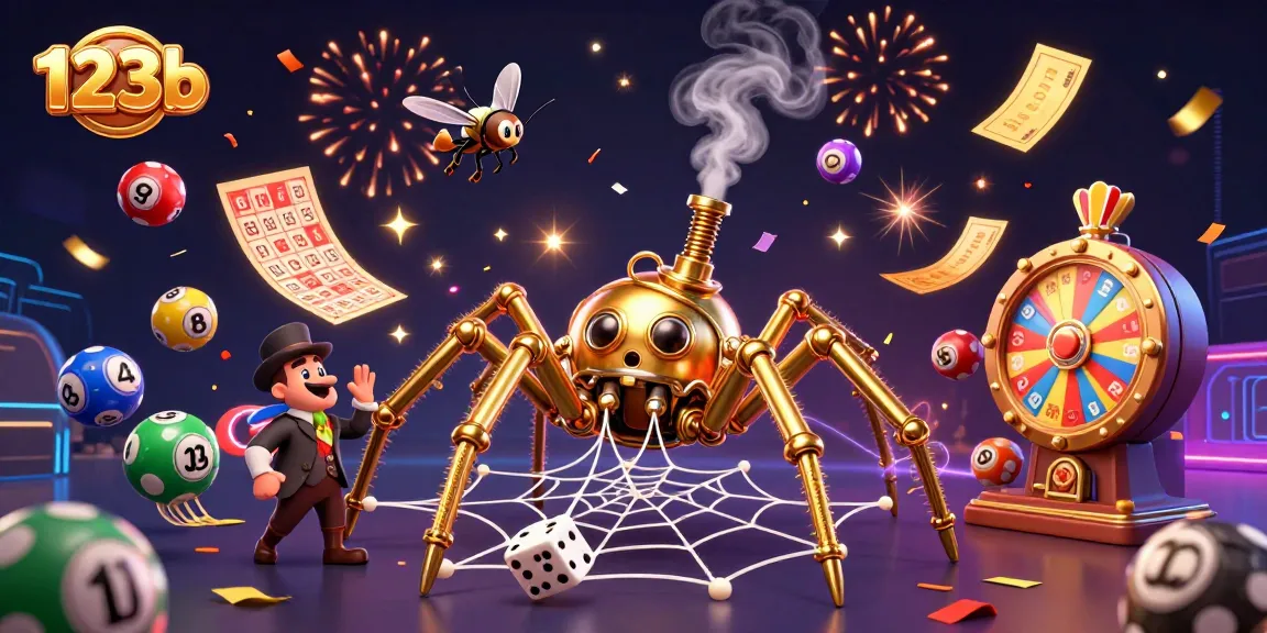 Catch exciting moments at 123b with animated lottery balls and golden prizes.