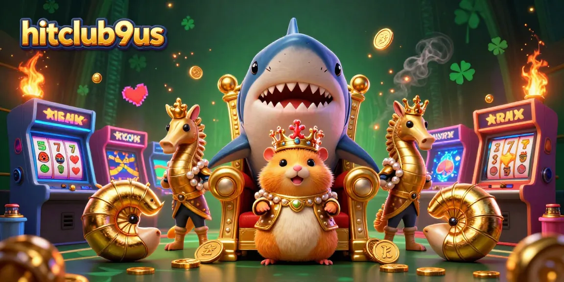 Experience winning thrills at hitclub9us with vibrant casino-themed characters and elements.