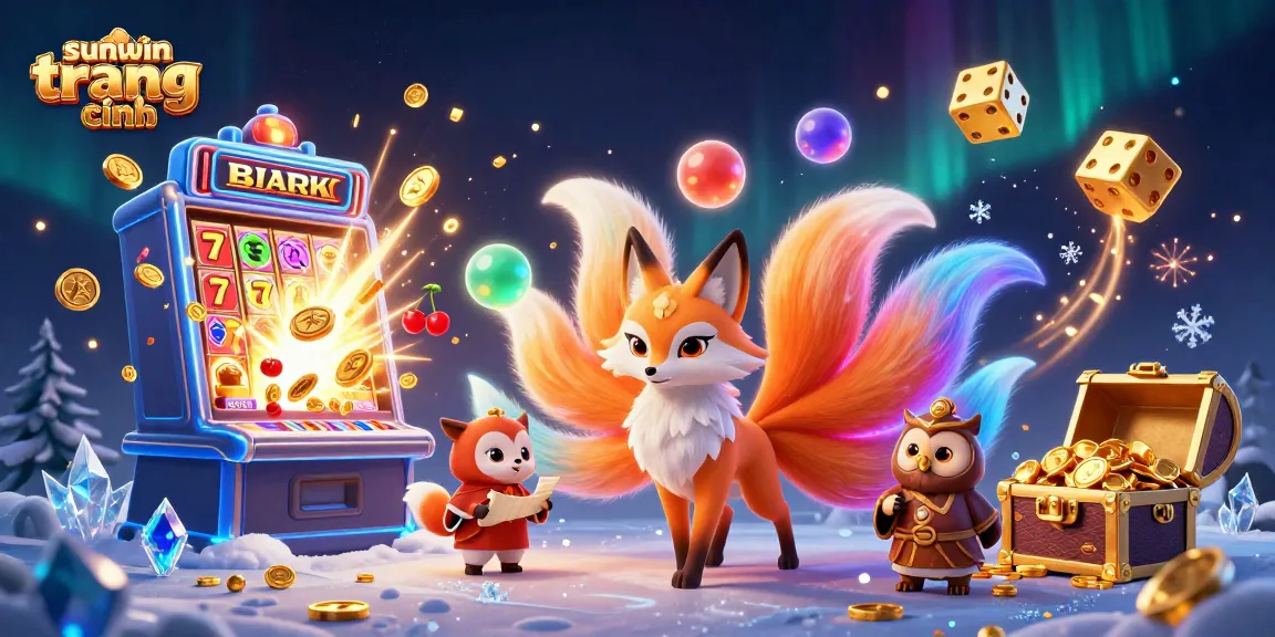 Play exciting games at sunwin trang chính with vibrant characters and jackpot elements bursting forth
