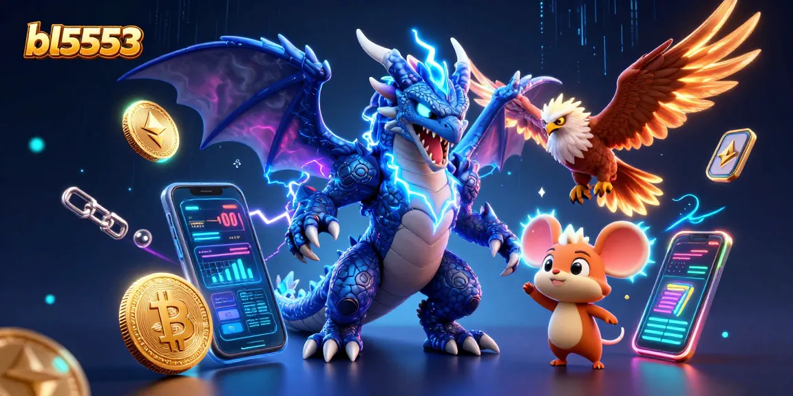 Experience thrilling gameplay with bl5553 showcasing colorful casino elements and crypto coins.