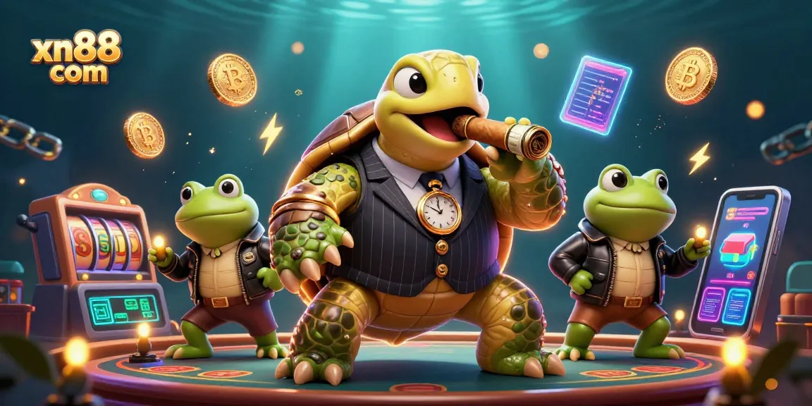 Experience the excitement of gambling with xn88 com, featuring vibrant characters and slot game elements.
