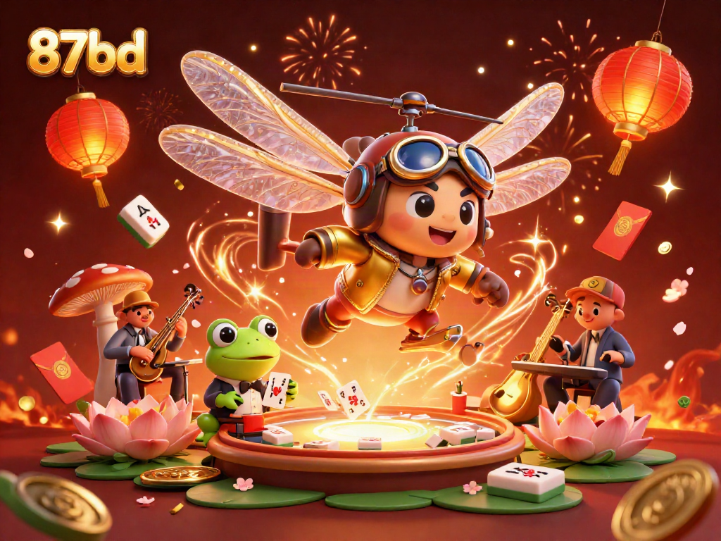 Experience vibrant play at the 87bd lily pad casino with a dragonfly pilot and frog dealer.
