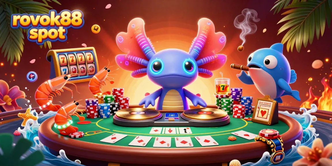 Experience the thrill of rokok88 slot with colorful characters, vibrant poker elements, and dynamic casino action.