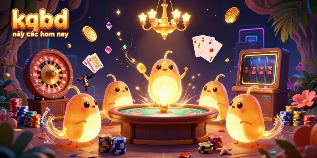 Experience kqbd mới nhất hôm nay with glowing casino features, vibrant elements, and rich atmosphere.