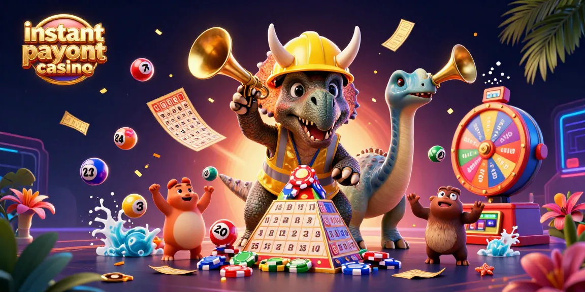 Engage with the instant payout casino experience in a dynamic, celebratory scene.