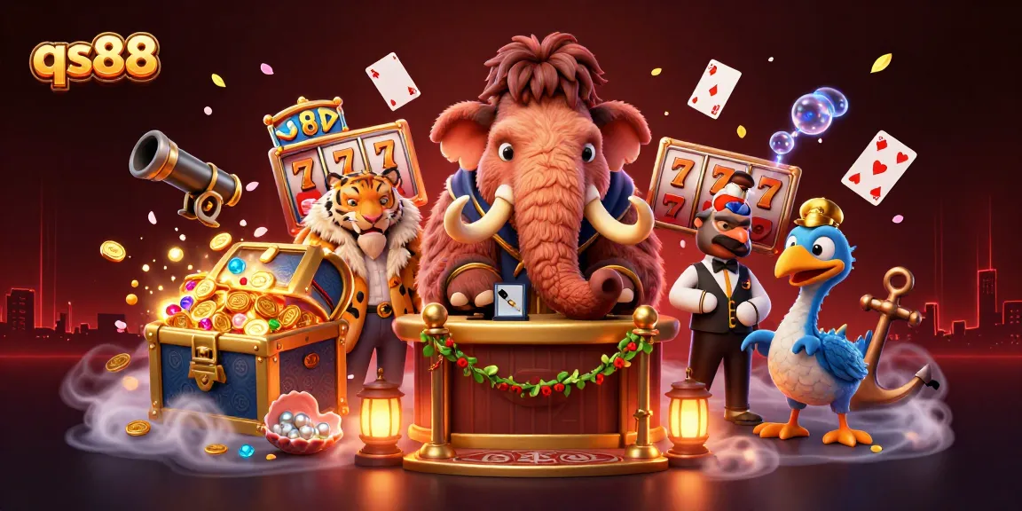 Experience thrilling gaming at qs88 with vibrant characters and elements showcasing unique casino fun.
