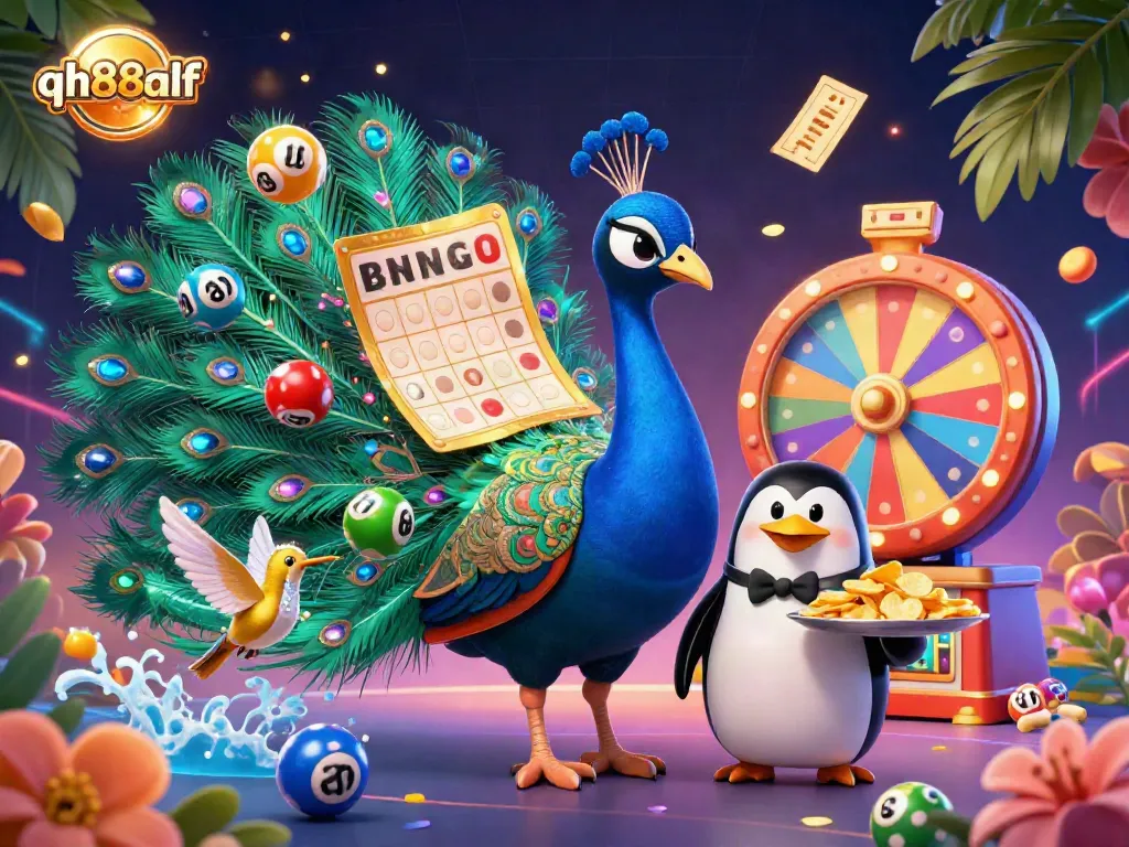 Experience the excitement of QH88alf with vibrant casino elements and lively 3D characters.