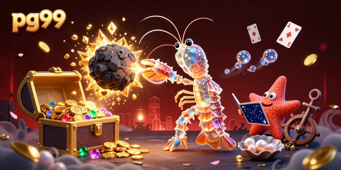 Experience the excitement of pg99 with dynamic casino elements and vibrant underwater scenes.