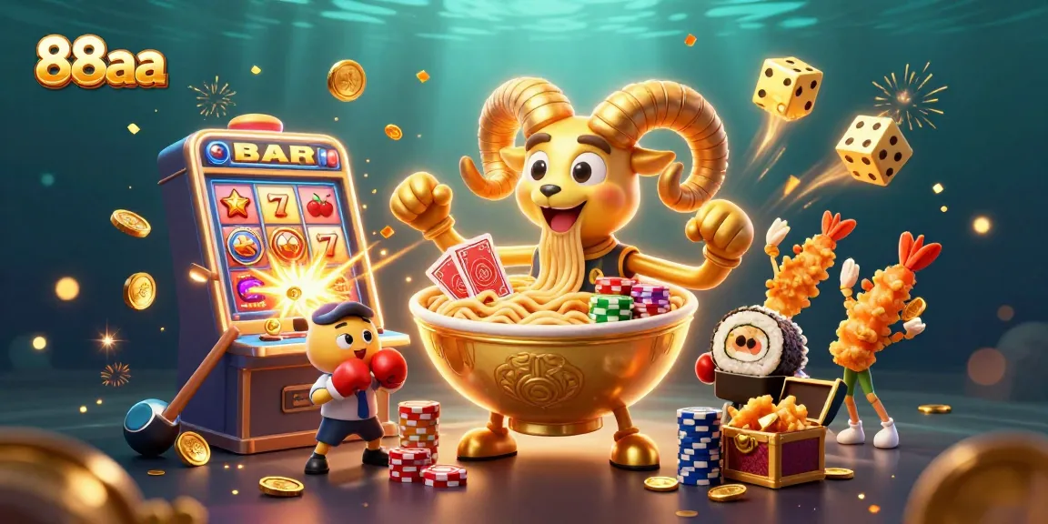 88aa captivates players with a vibrant 3D casino scene featuring dynamic characters and jackpots.