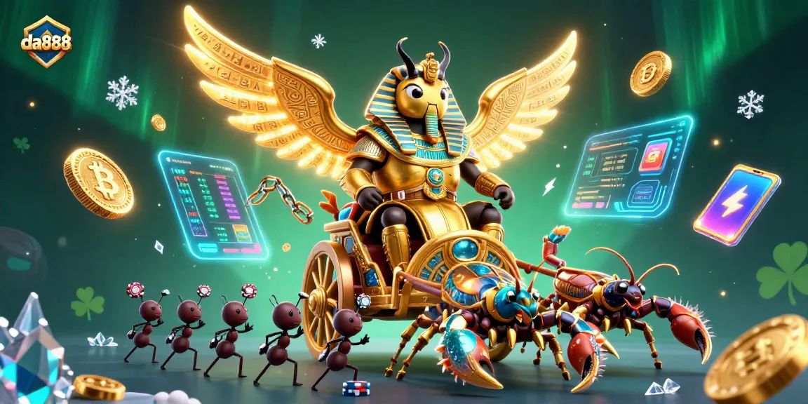 Engage in thrilling wins at da888 with vibrant 3D casino characters and gaming elements.