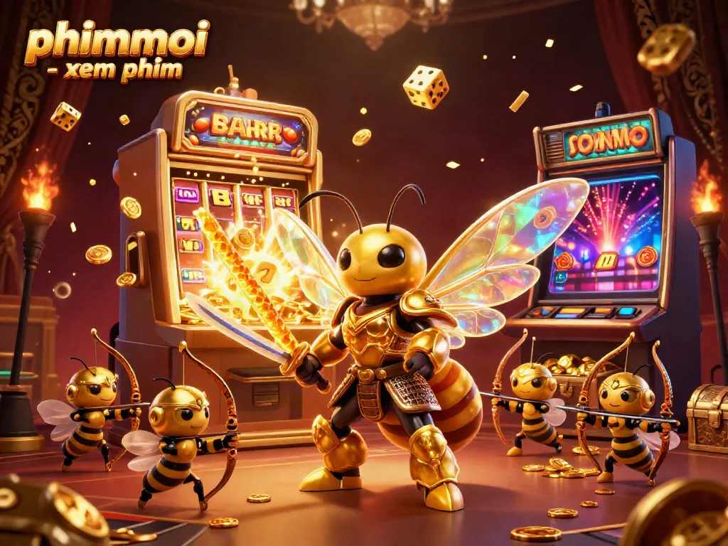 Experience phimmoi - xem phim with the golden hornet samurai in a dazzling casino scene.