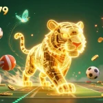 Bet on exciting sports with xoilactv79's dynamic 3D rendering showcasing vibrant casino elements.