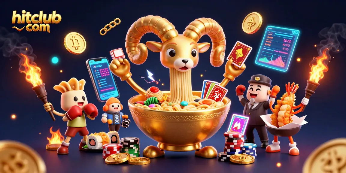 Experience gaming excitement at hitclub com with a vibrant 3D cartoon casino scene full of energy and unique characters.