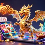 Experience thrilling gaming at lolajack with a dragon, engaging slot games, and vibrant casino elements.