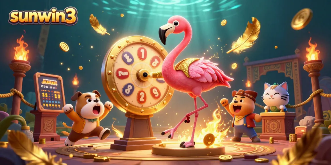 Engage with exciting games at sunwin3, featuring thrilling golden prize wheels and dynamic casino elements.