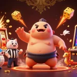 View the vibrant underwater casino scene featuring j188's playful fugu and engaging game elements.