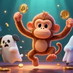 Socolive showcases an engaging scene of a ghost-hunter puppy tracking a mischievous monkey juggling gold objects in a vibrant casino.