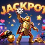 Spin the reels with crazyvegas as lively cartoon characters celebrate a jackpot!